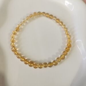 Stretchy Beaded Citrine Bracelet